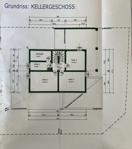 Grundriss Kellergeschoss