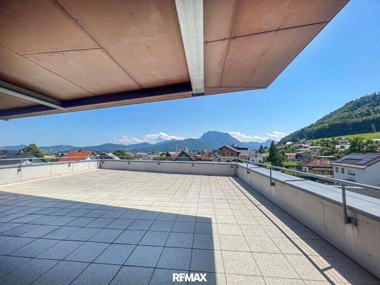 Terrasse - Blick Richtung Traunstein