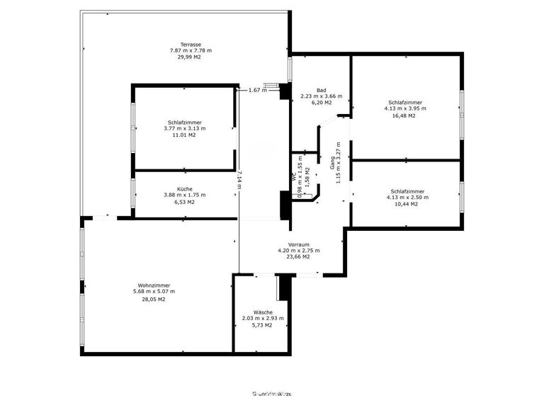 Skizze Grundrissplan
