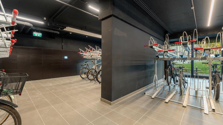 Fahrradraum : Postboxen