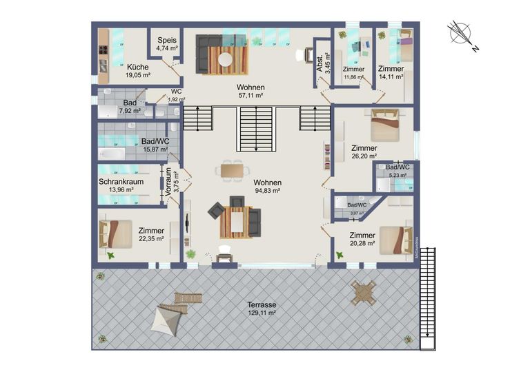 schematischer Grundriss