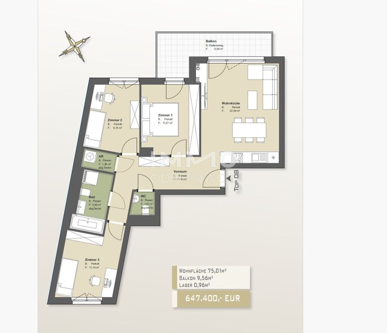 Grundriss Brienne Top 8