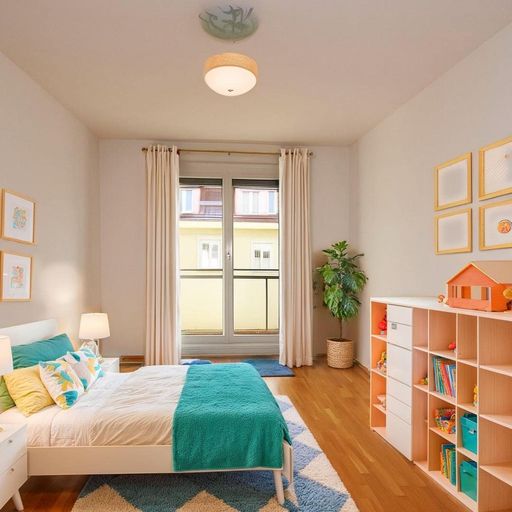 Kinderzimmer (virtuell eingerichtet)